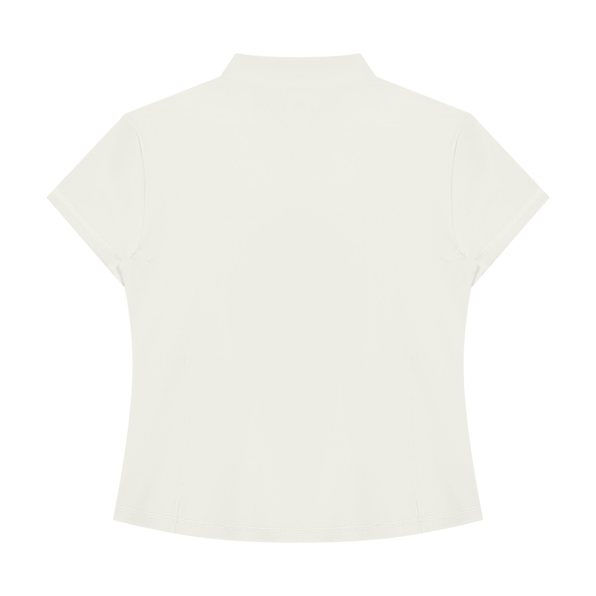 Women's Yoga Quarter-Zip Mock Neck T-Shirt