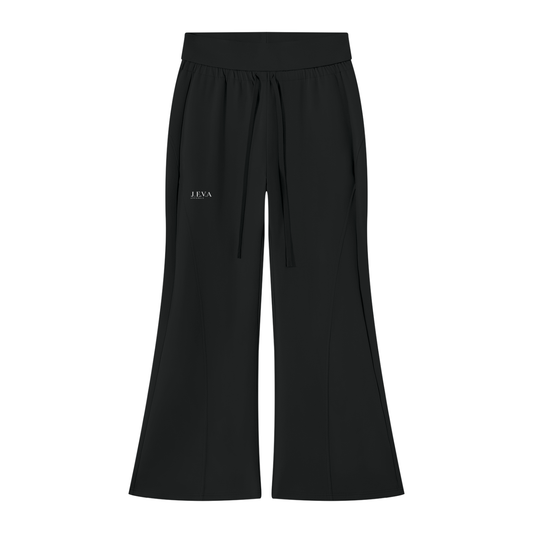 JEVA Apparels, Flared Leg Sweatpants Black