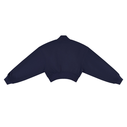 JEVA Apparels, Crop Mock Neck Sweatshirt