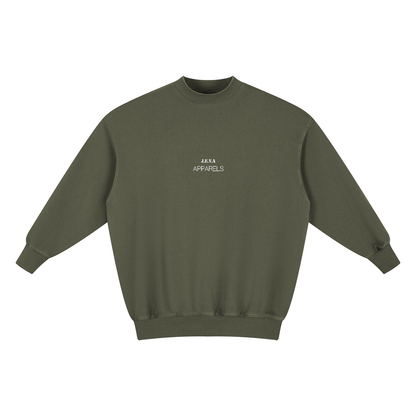 JEVA Apparels Wash Pullover Dress Army Green