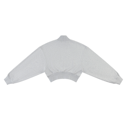 JEVA Apparels, Crop Mock Neck Sweatshirt