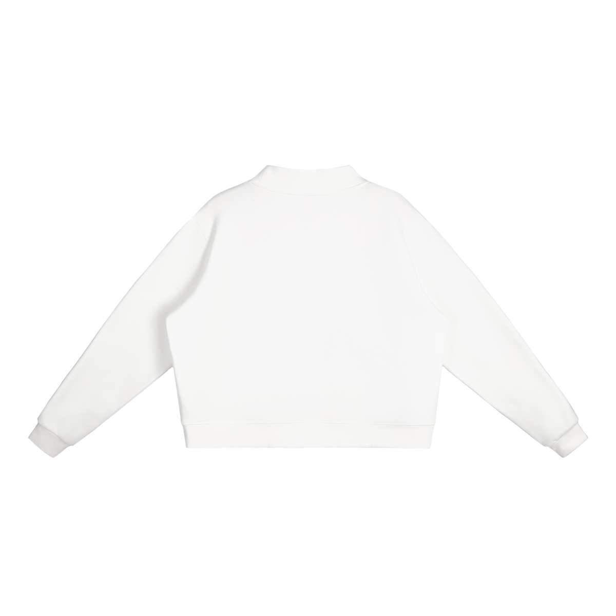 JEVA Apparels, Essential Fleece Mock-Neck Crew Sweatshirt