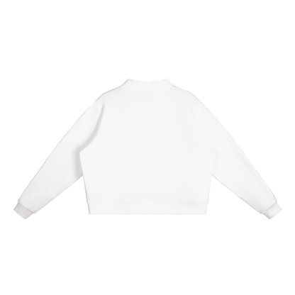 JEVA Apparels, Essential Fleece Mock-Neck Crew Sweatshirt