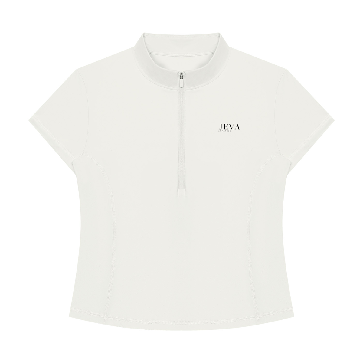Women's Yoga Quarter-Zip Mock Neck T-Shirt